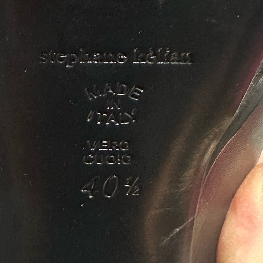 Stephane Kelain Paris black leather Mary Jane pumps platform shoes size 9.5/40.5 - Picture 6 of 8
